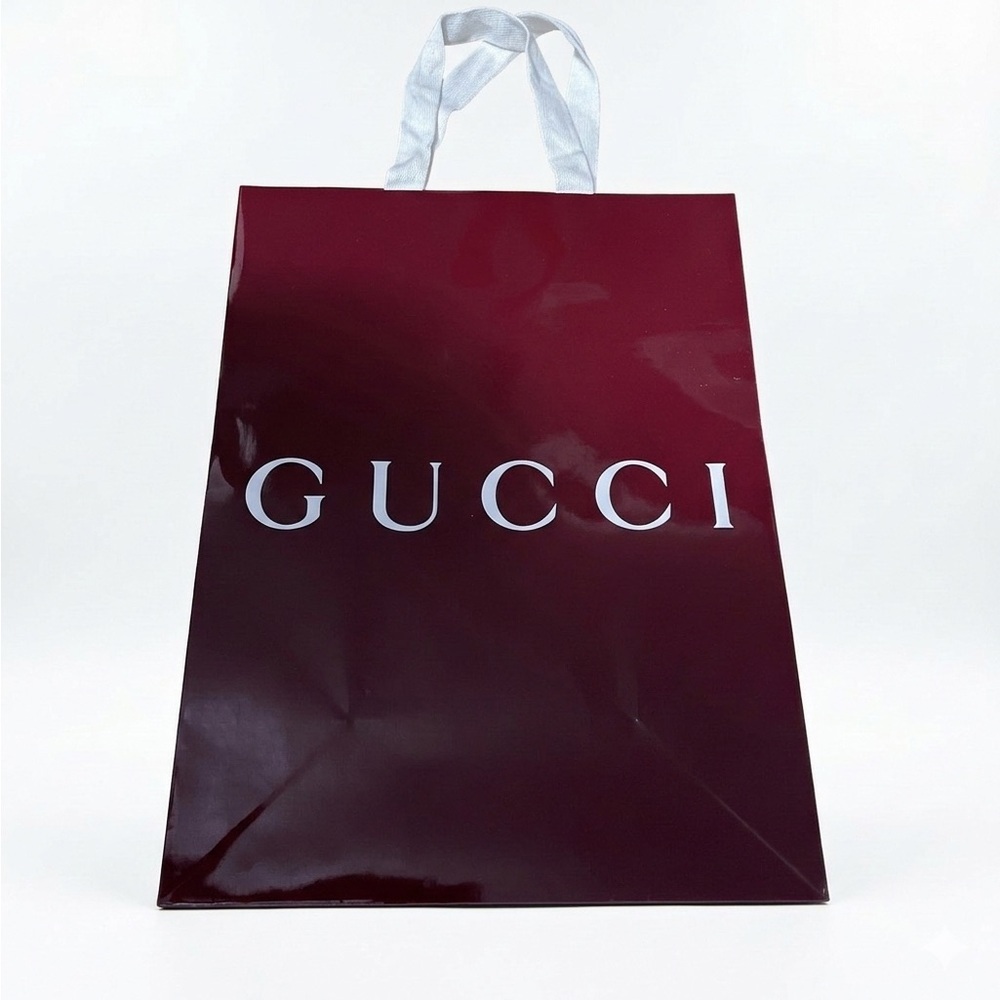 Gucci Burgundy Shopping Gift Bag - Picture 1 of 5